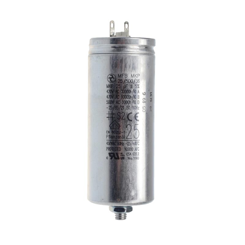 Kondensator 25 µF (Alu-Gehäuse)