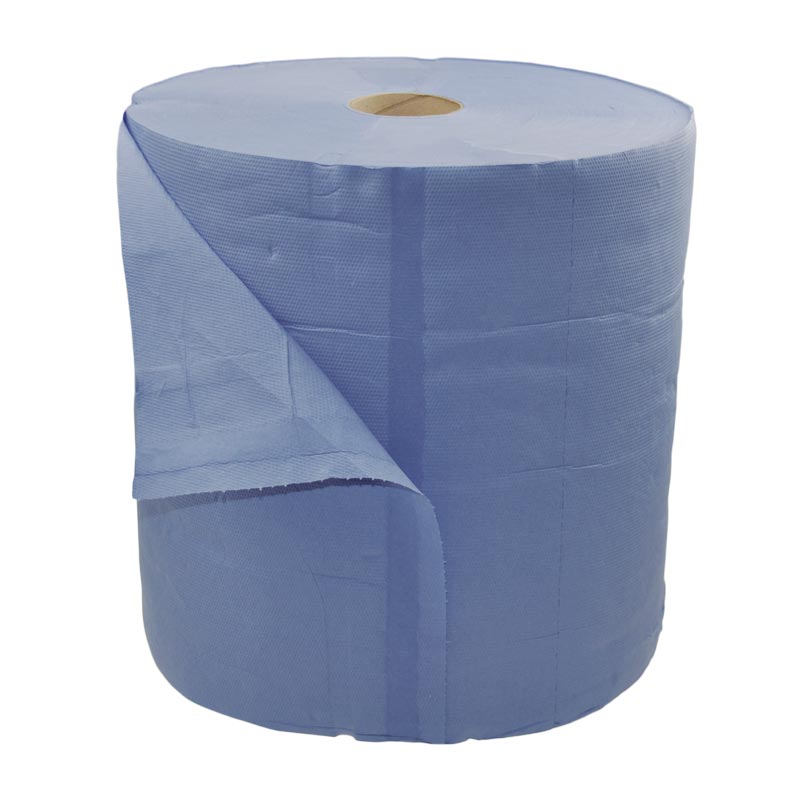 Papier-Putztücher blau 3-lagig