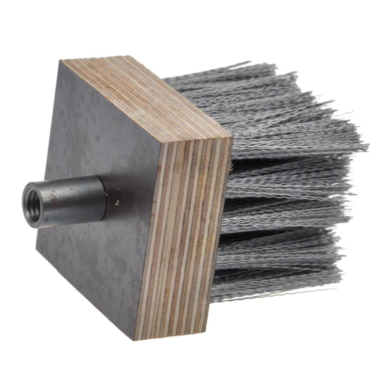 Rückw.-Bürste, Stahldraht 60x60 mm