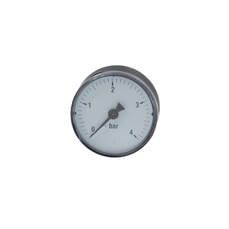 Manometer 0-4 bar, 1/4" axial, 50 mm Ø