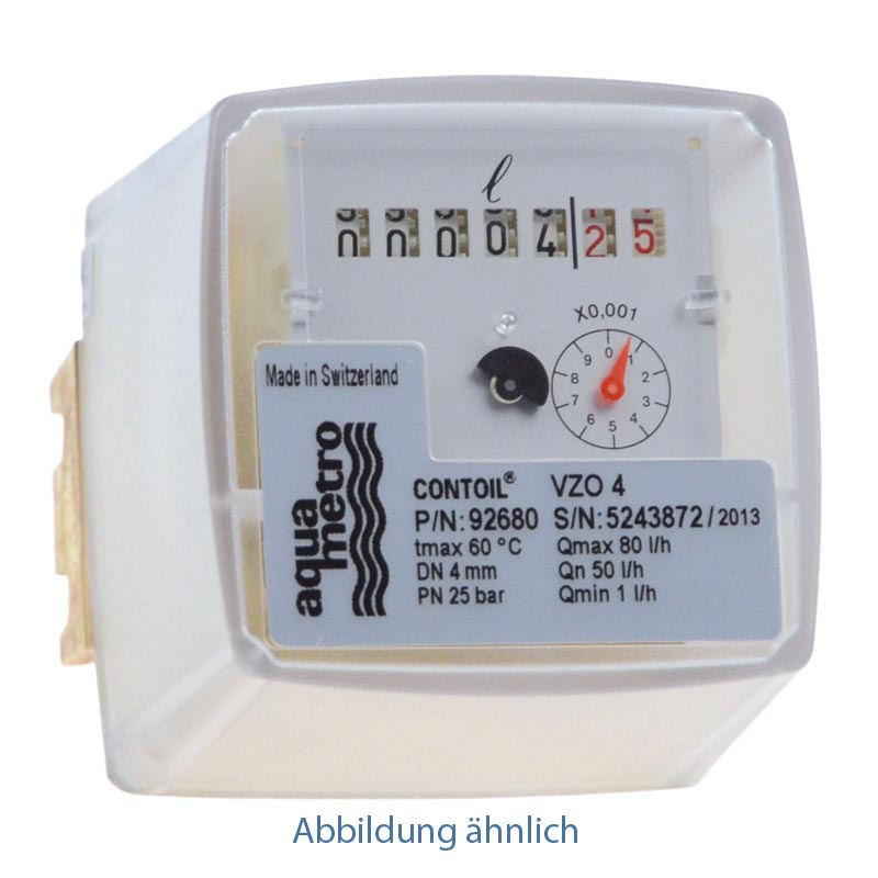 Ölzähler Aquametro VZO 4  (Qmin. 0,5 l/h)