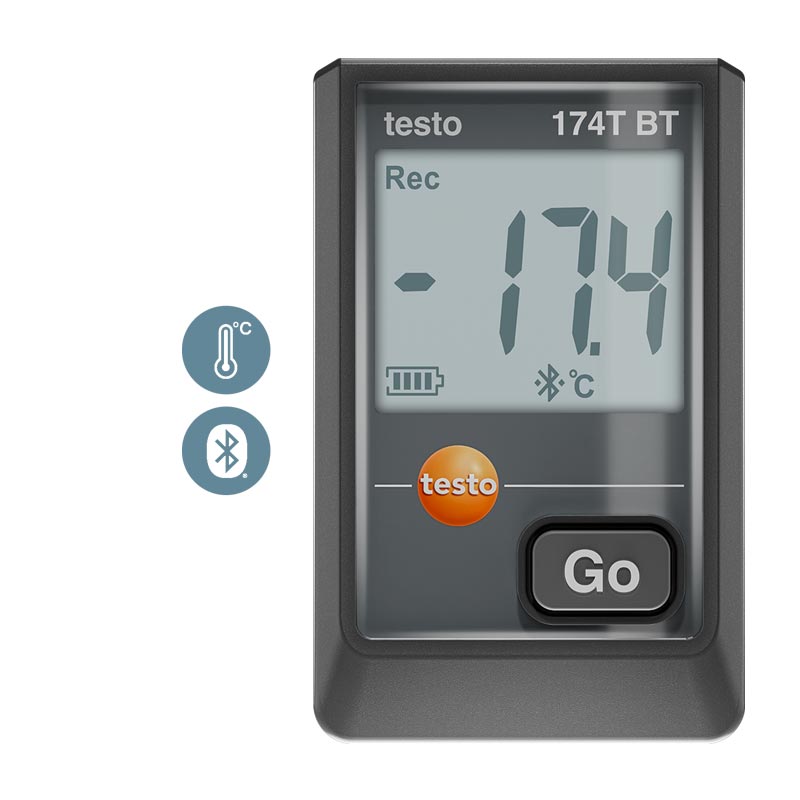 Datenlogger Testo 174 T BT mit Bluetooth